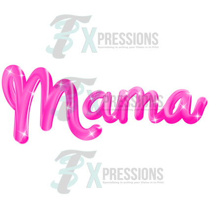 Hot Pink Mama Varsity Puff Vinyl Dri-Power 50/50 Tee | Wholesale Accessory Market 2XL / Neon Pink - J