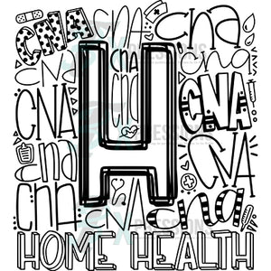 Home Health-CNA Typography