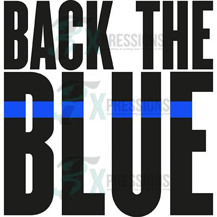 Back the Blue HTV Vinyl T-Shirt