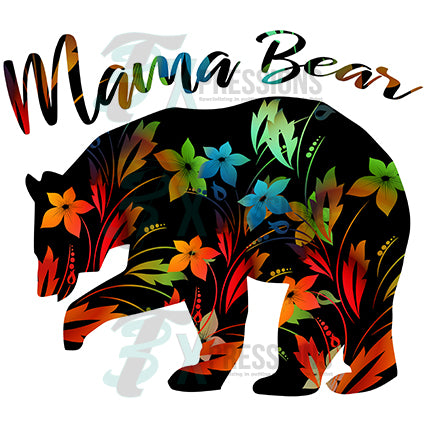 Mama Bear Womens Mama Bear Cute Mama Bear by EQ Designs