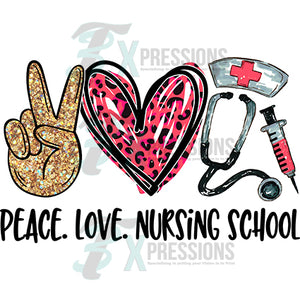 peace love nursing school