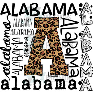 Alabama Leopard Collage