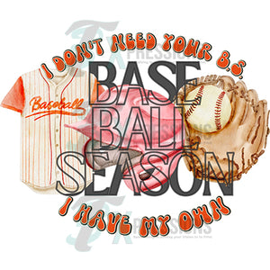 I don't need BS Baseball