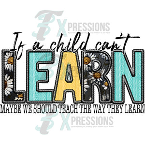 If a child can't learn