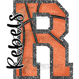 personalized Basketball 1 letter