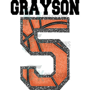 Personalized Basketball Name and Number