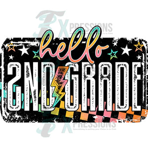 Hell 2nd Grade Grunge Colorful