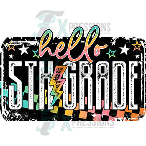 1132592 Hello 5th Grade Grunge Colorful