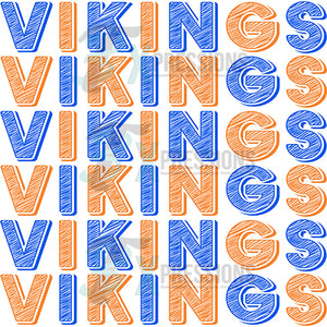 Vikings blue and orange