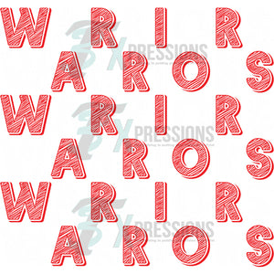 Warriors red and white