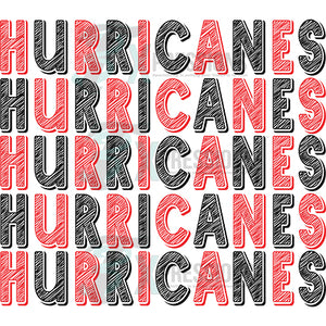 Hurricanes red and black
