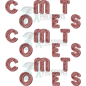 Comets maroon and white