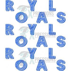 Royals Blue and White