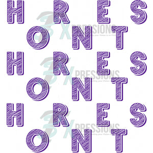 Hornets Purple and White
