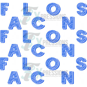 Falcons Blue and White