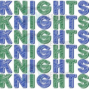 Knights Green and Blue