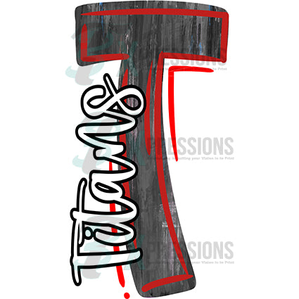 Personalized Black hand painted letter - 3T Xpressions