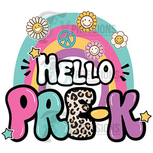 Hello Pre-k rainbow