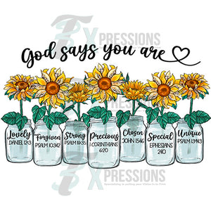 God says you are