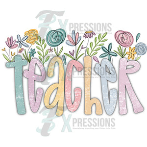 Teacher wildflowers