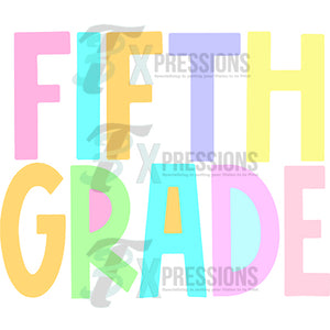 pastel Fifth grade
