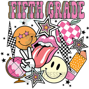 fifth grade collage pink