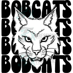 Stacked Mascots Bobcats