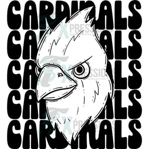 Stacked Mascots Cardinals
