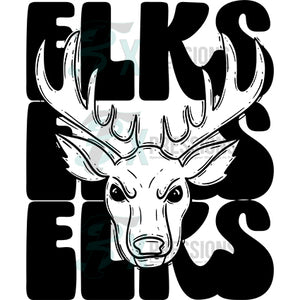 Stacked Mascots ELKS