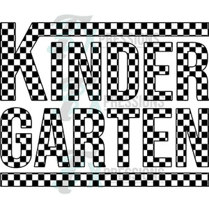 Kindergarten grade checkered