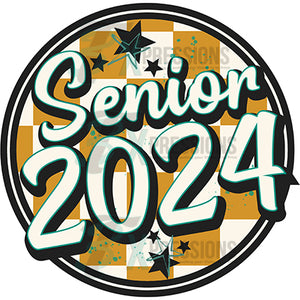 Senior 2024 Checked Circle