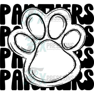Stacked Mascots PANTHERS PAW