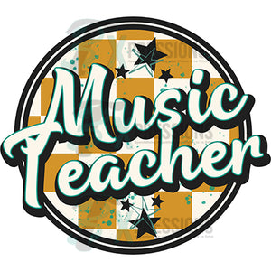Music Teacher Checked Circle