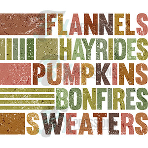 Flannels Hayrides Pumpkins