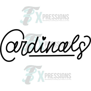 Hand Lettered Cardinals