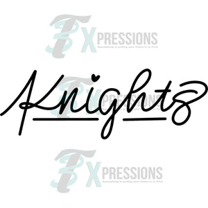 Hand Lettered Knights