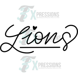 Hand Lettered Lions