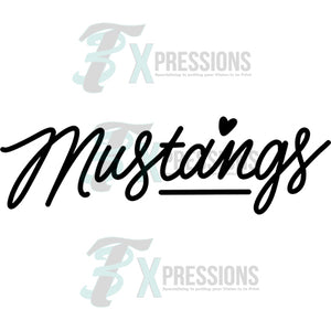 Hand Lettered Mustangs