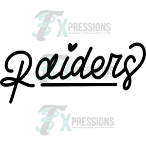 Hand Lettered Raiders