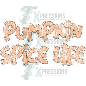 Pumpkin Spice Life Distressed