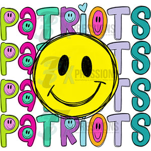 Patriots smiley stacked