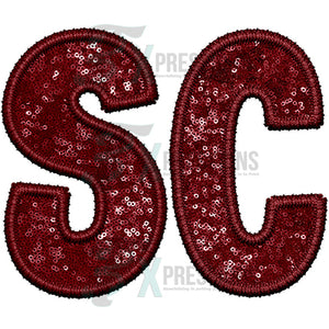 SC Embroidery Sequin Garnet