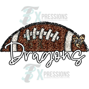 Personalized half Sequin football