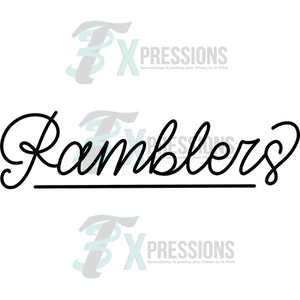 Hand Lettered Ramblers