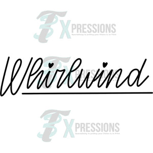 Hand Lettered Whirlwind