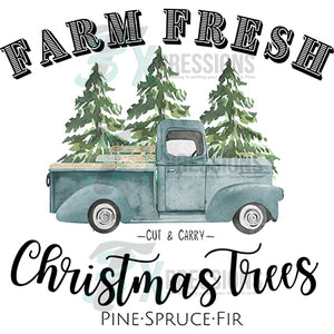 Farm Fresh Christmas Trees  Green Truck