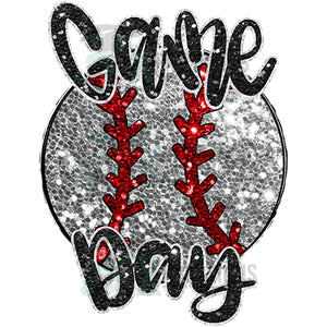 Baseball Game Day glitter