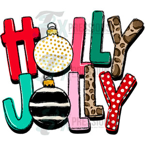 Holly jolly glitter