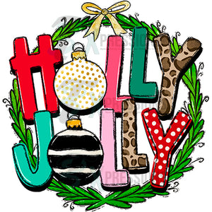 Holly jolly wreath