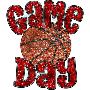 Red Game Day Basketball